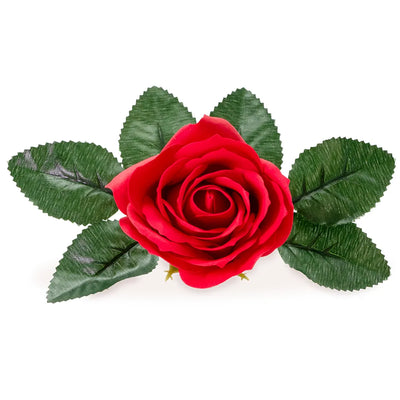 Rose de savon rouge