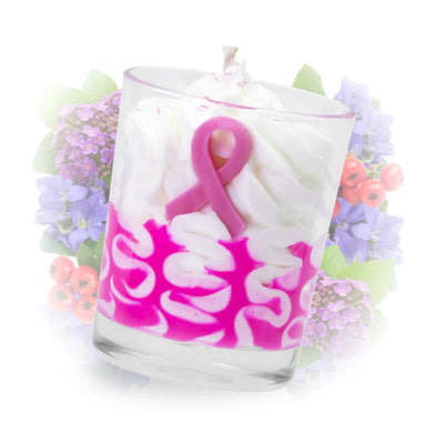 Bougie violette - octobre rose