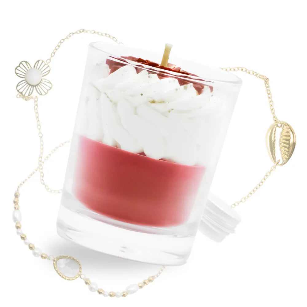 Bougie bijou fleur de Noël - bracelet