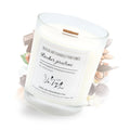 Bougie classique rocher praliné Les Fées Mères, bougie artisanale en cire végétale parfumée.