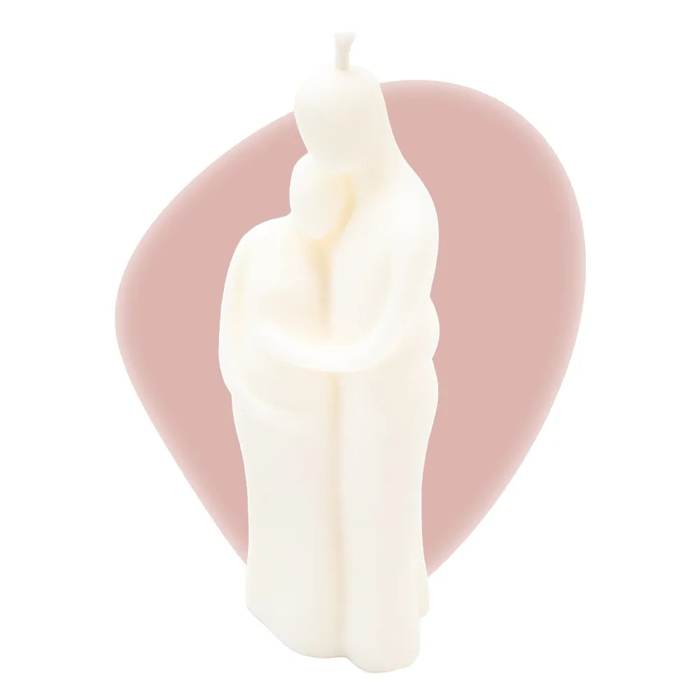 Bougie décorative grossesse non parfumée