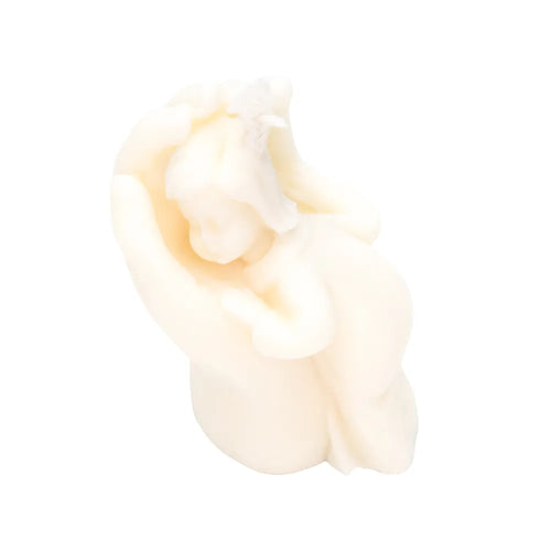 Bougie bébé décorative végétale naissance - non parfumée