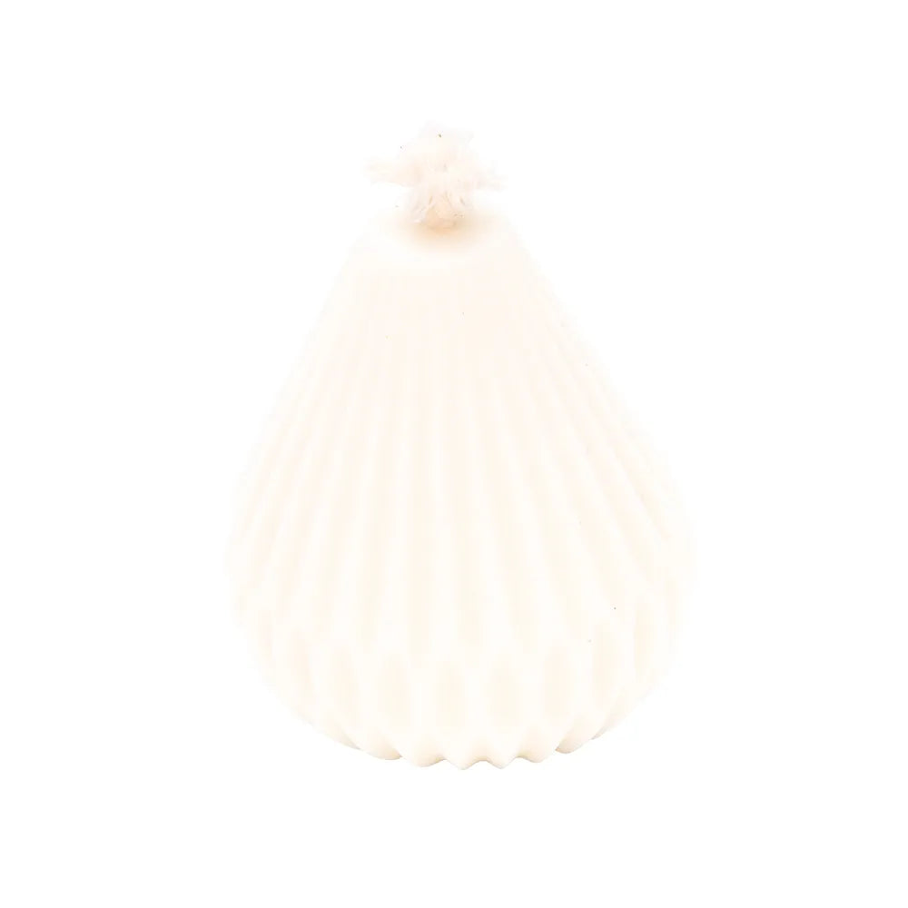 Bougie poire décorative végétale géométrique non parfumée