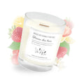Bougie moyenne classique fraise des bois Les Fées Mères, bougie artisanale en cire végétale parfumée.
