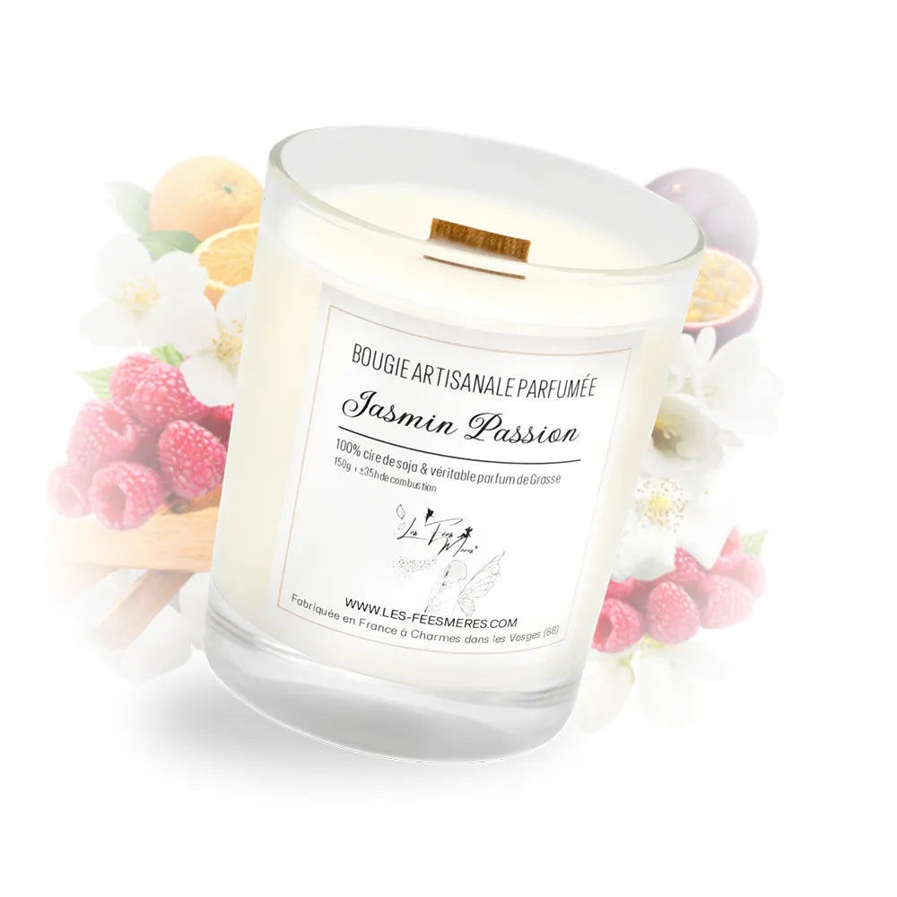Bougie moyenne classique jasmin passion
