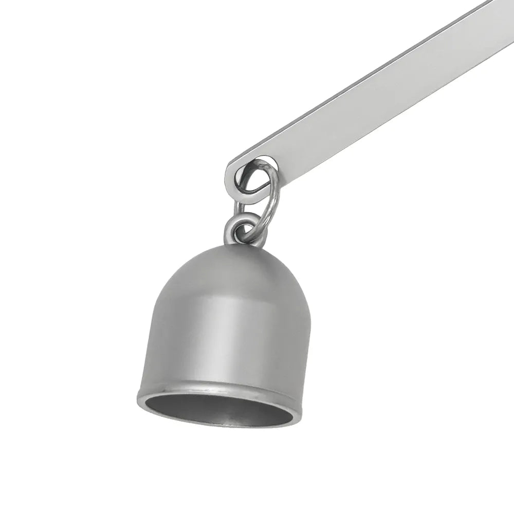 Éteignoir à bougie argenté mat