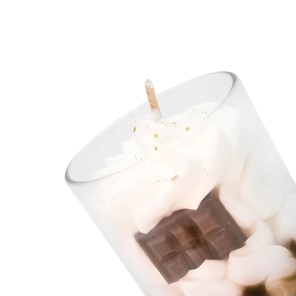 Petite bougie rocher praliné