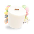 Recharge de cire pour bougie artisanale parfumée à la goyave, format insert prêt à poser.