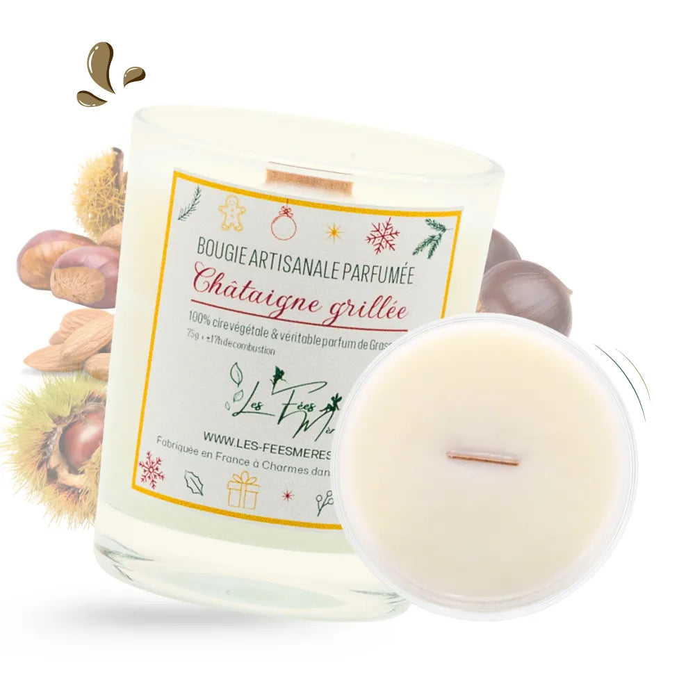 Bougie moyenne classique châtaigne grillée