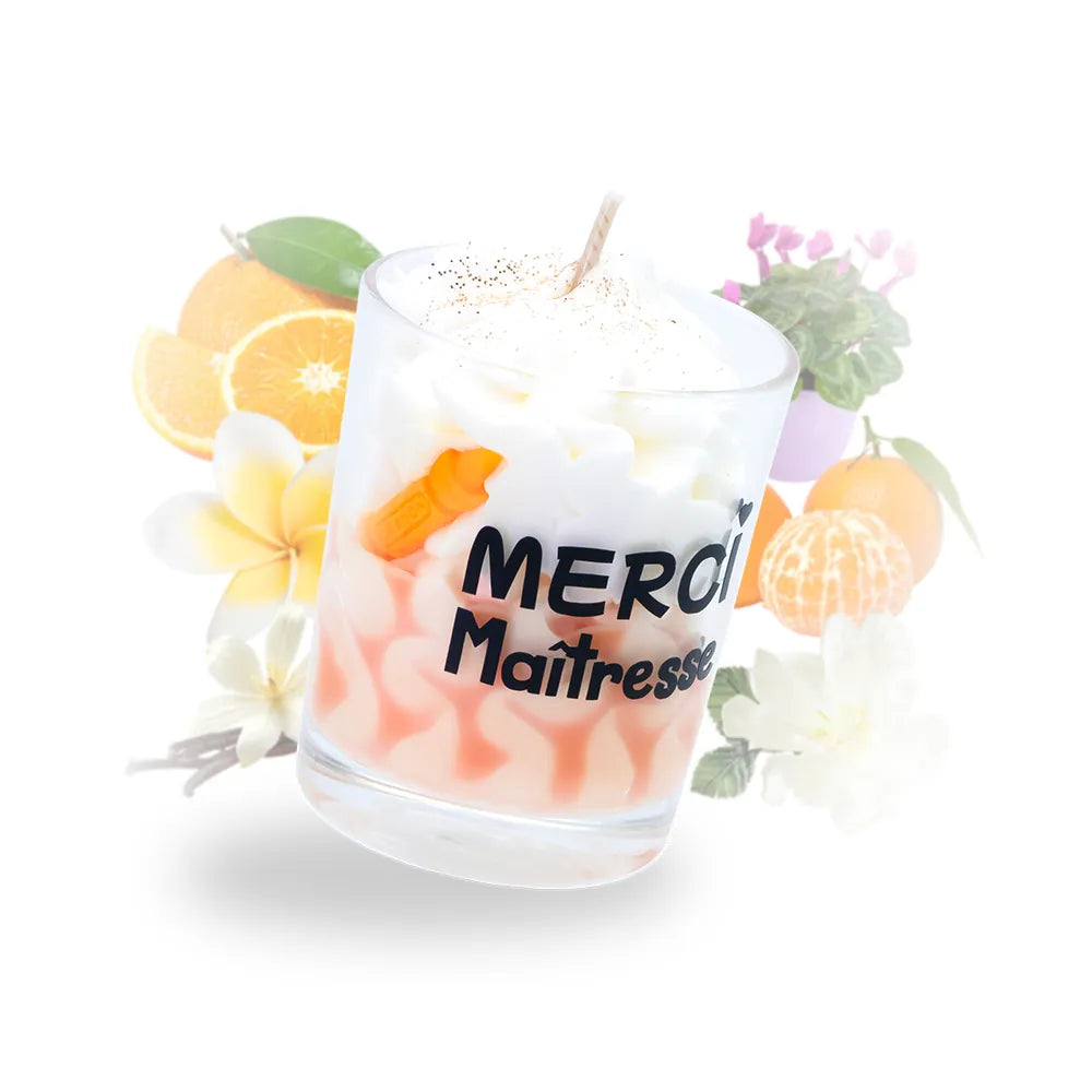 Petite bougie clémentine monoï