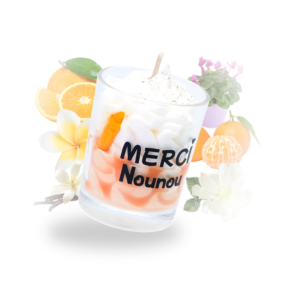 Petite bougie clémentine monoï