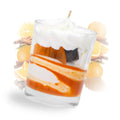 Bougie gourmande orange cannelle Les Fées Mères, cire végétale de tournesol, 120 g, 30 h de combustion.