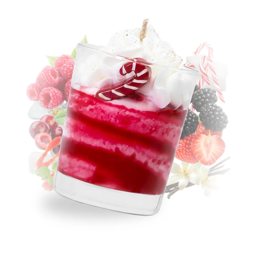 Bougie gourmande sucre d'orge Les Fées Mères, cire végétale de tournesol française, 120 g, 30 h.