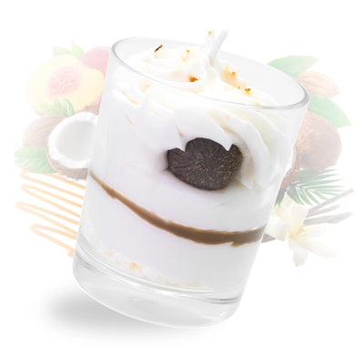 Grande bougie noix de coco