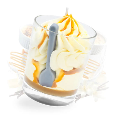 Grande bougie crème brûlée