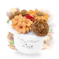 bouquet de fleurs en cire parfumée châtaigne grillée Les Fées Mères, cire végétale française, 115 g, diffusion à froid
