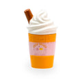 Brûle parfum Pumpkin Spice Latte, gobelet d'automne en céramique avec couvercle, pour fondants parfumés, Les Fées Mères