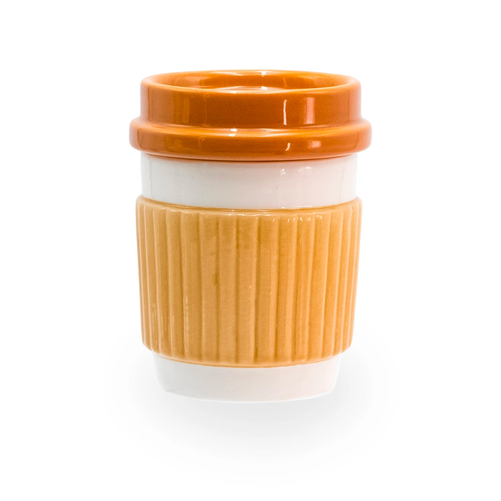 Brûle parfum tasse de café en céramique avec couvercle, pour fondants parfumés, Les Fées Mères