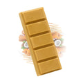 Fondant parfumé caramel beurre salé Les Fées Mères, barre de cire végétale à casser pour brûle-parfum, fabriquée dans les Vosges.