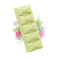 Fondant parfumé citronnelle géranium Les Fées Mères, barre de cire végétale à casser pour brûle-parfum, fabriquée dans les Vosges.