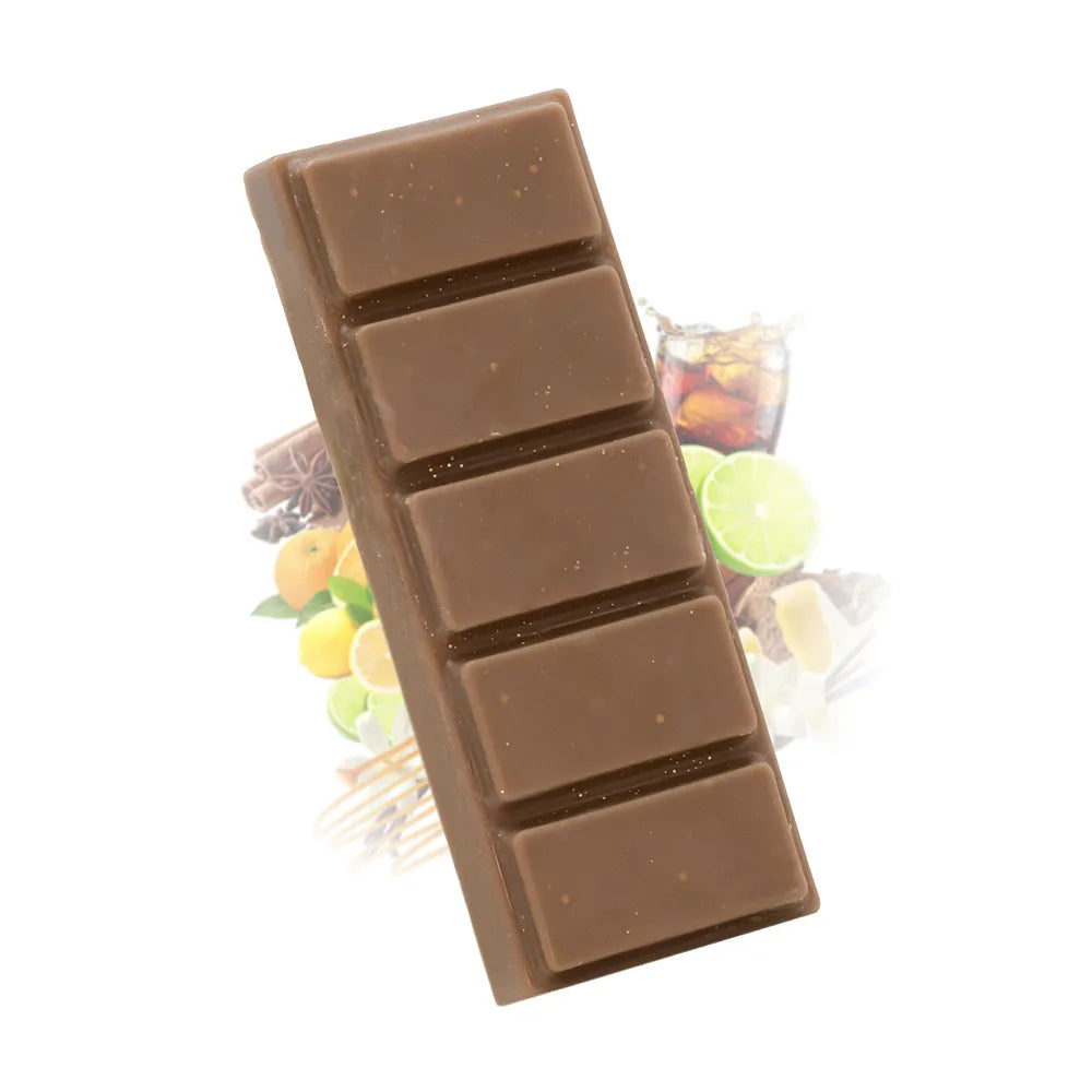 Fondant parfumé cola Les Fées Mères, barre de cire végétale à casser pour brûle-parfum, fabriquée dans les Vosges.