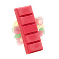 Fondant parfumé fraise des bois Les Fées Mères, barre de cire végétale à casser pour brûle-parfum, fabriquée dans les Vosges.