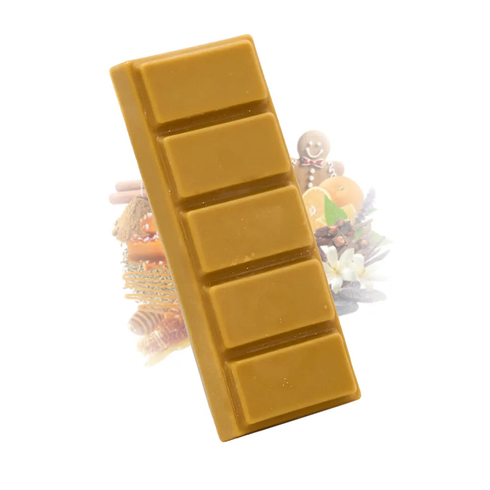 Fondant parfumé pain d'épices Les Fées Mères, barre de cire végétale à casser pour brûle-parfum, fabriquée dans les Vosges.