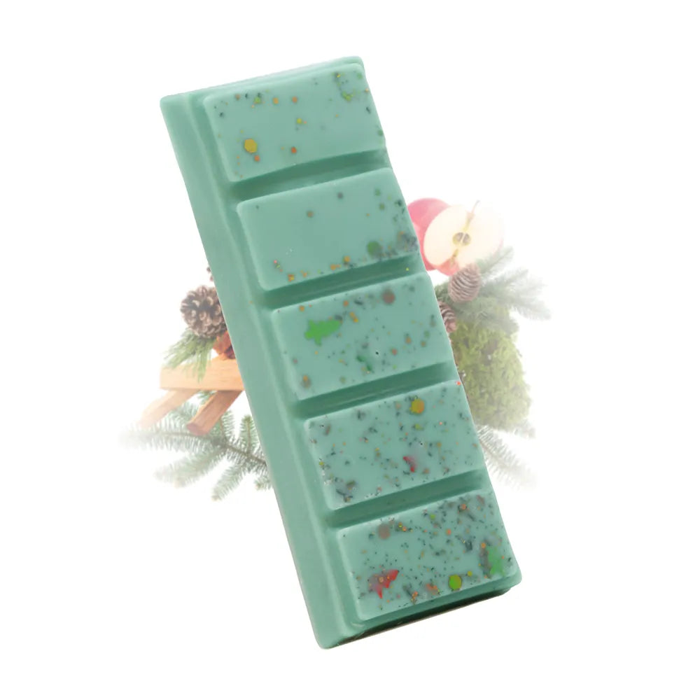 Fondant parfumé sapin Les Fées Mères, barre de cire végétale à casser pour brûle-parfum, fabriquée dans les Vosges.