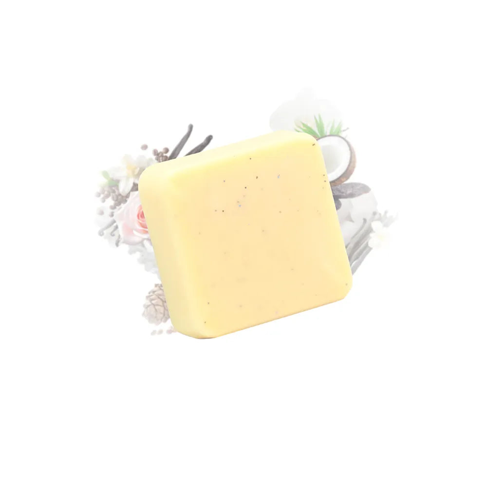 Galet de cire parfumée délice vanillé Les Fées Mères, fondant artisanal en cire végétale pour brûle-parfum, fabriqué dans les Vosges.