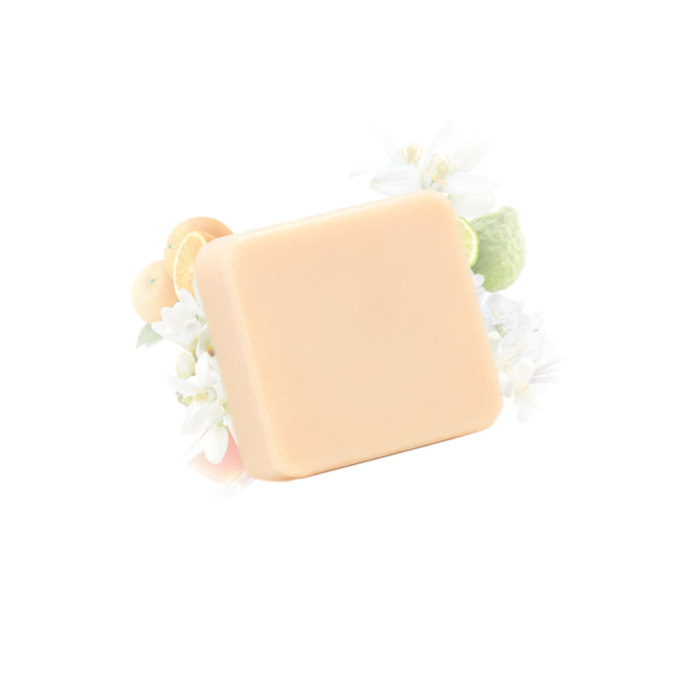 Galet de cire parfumée fleur d'oranger Les Fées Mères, fondant artisanal en cire végétale pour brûle-parfum, fabriqué dans les Vosges.