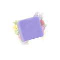 Galet de cire parfumée lilas Les Fées Mères, fondant artisanal en cire végétale pour brûle-parfum, fabriqué dans les Vosges.