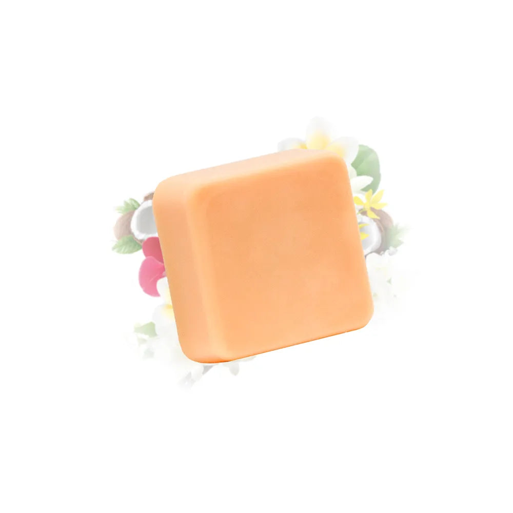 Galet de cire parfumée monoï Les Fées Mères, fondant artisanal en cire végétale pour brûle-parfum, fabriqué dans les Vosges.
