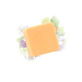 Galet de cire parfumée tulipe Les Fées Mères, fondant artisanal en cire végétale pour brûle-parfum, fabriqué dans les Vosges.
