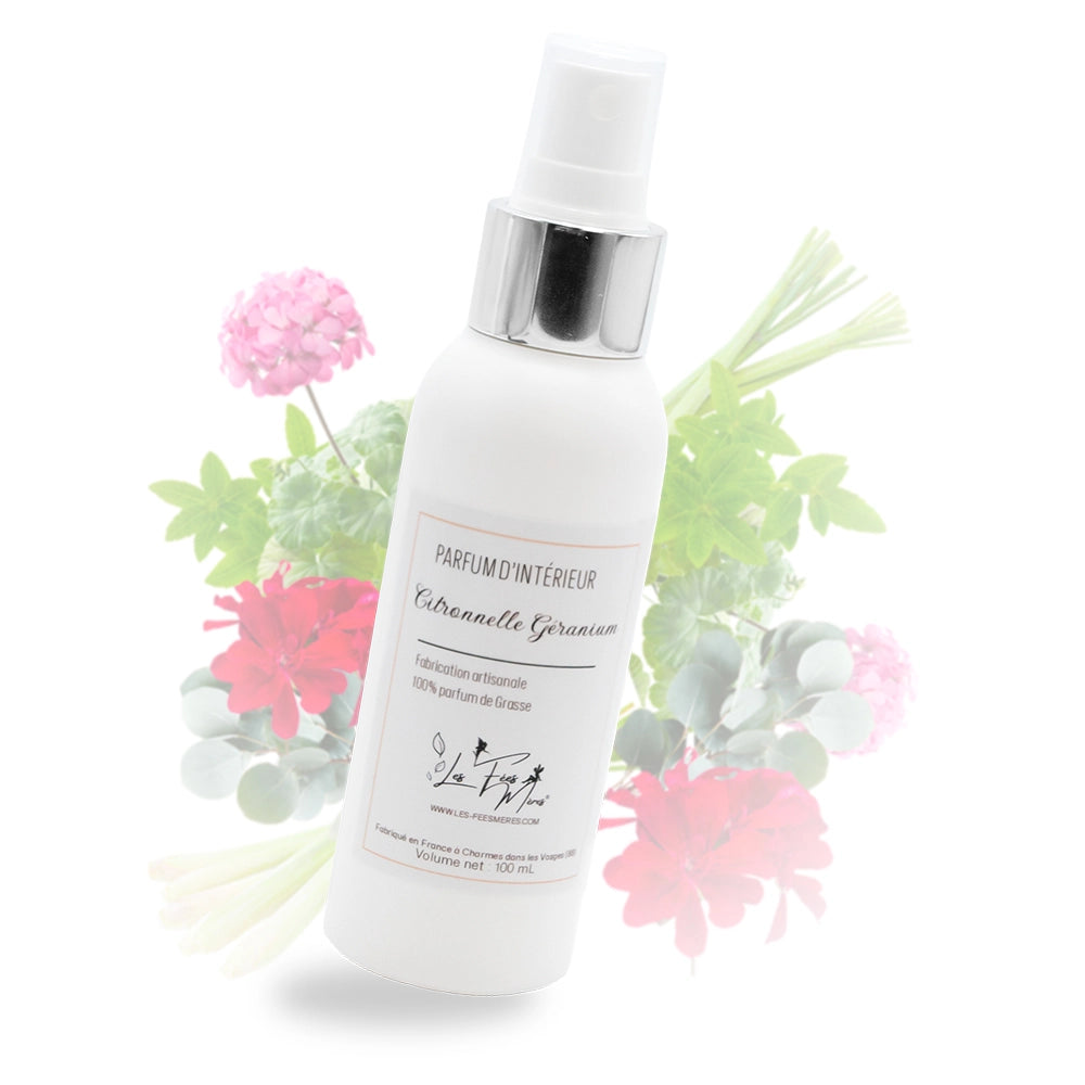 Parfum d'intérieur citronnelle géranium