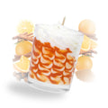 Petite bougie parfumée orange cannelle Les Fées Mères, 70 g de cire de tournesol Ecocert, 12 h de combustion, faite main.