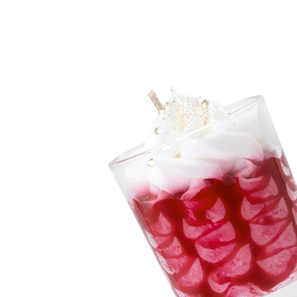 Petite bougie parfumée sucre d'orge Les Fées Mères, 70 g de cire végétale française, 12 h de combustion, vue de dessus