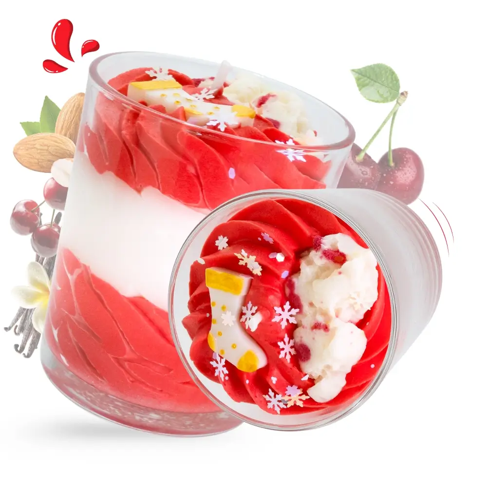 Visuel de notre bougie du mois de décembre parfum cerise noire