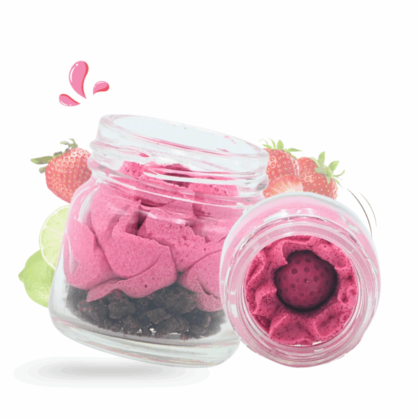 cette photo représente le fondant onctueux fraise des bois