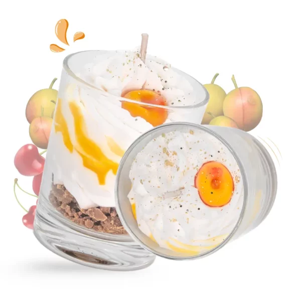 cette photo représente la bougie gourmande mirabelle