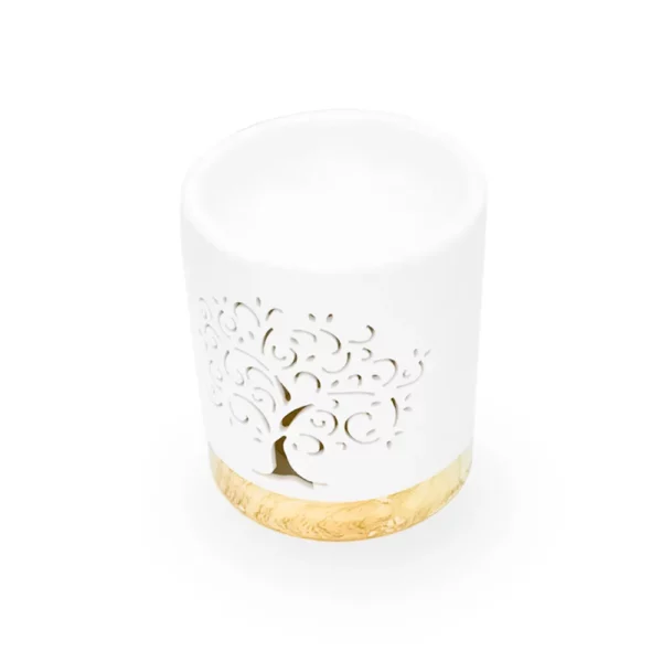cette photo représente le brule parfum photophore arbre de vie en ceramique