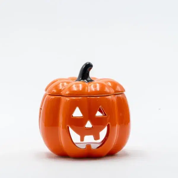cette photo représente le brule parfum lanterne citrouille