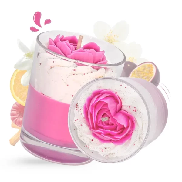 cette photo représente la bougie gourmande jasmin passion