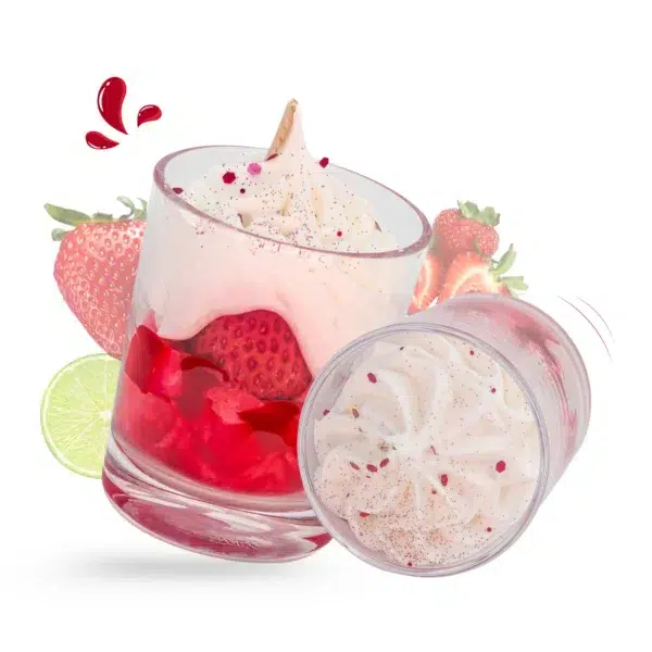 cette photo représente la mini gourmande fraise des bois