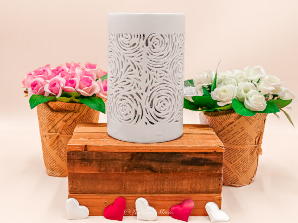 Cette photo représente le diffuseur électrique bouquet de rose