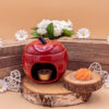 cette photo représente le brûle parfum pomme rouge