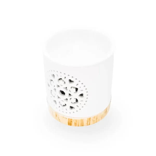 cette photo représente le brule parfum photophore mandala en ceramique