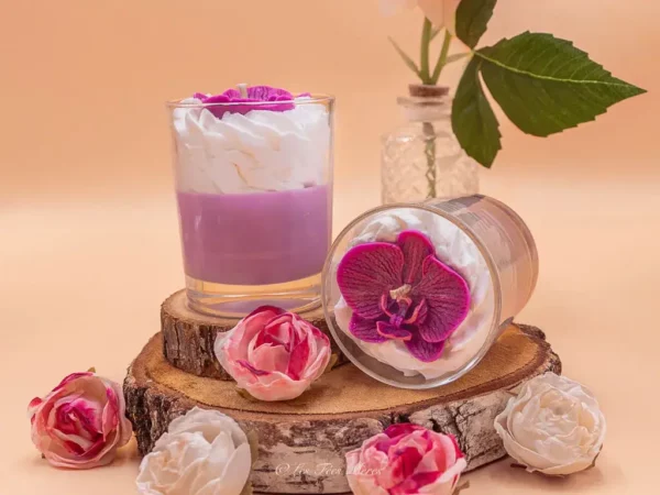 Bougie gourmande orchidée