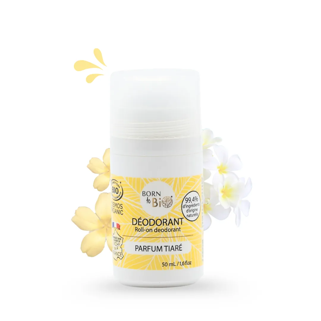 cette photo représente le déodorant fleur de tiaré