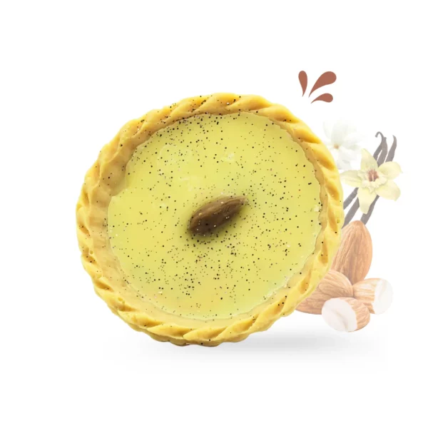 cette photo représente le fondant tartelette amande vanille