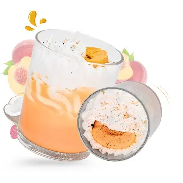 cette bougie représente la grande bougie gourmande pêche